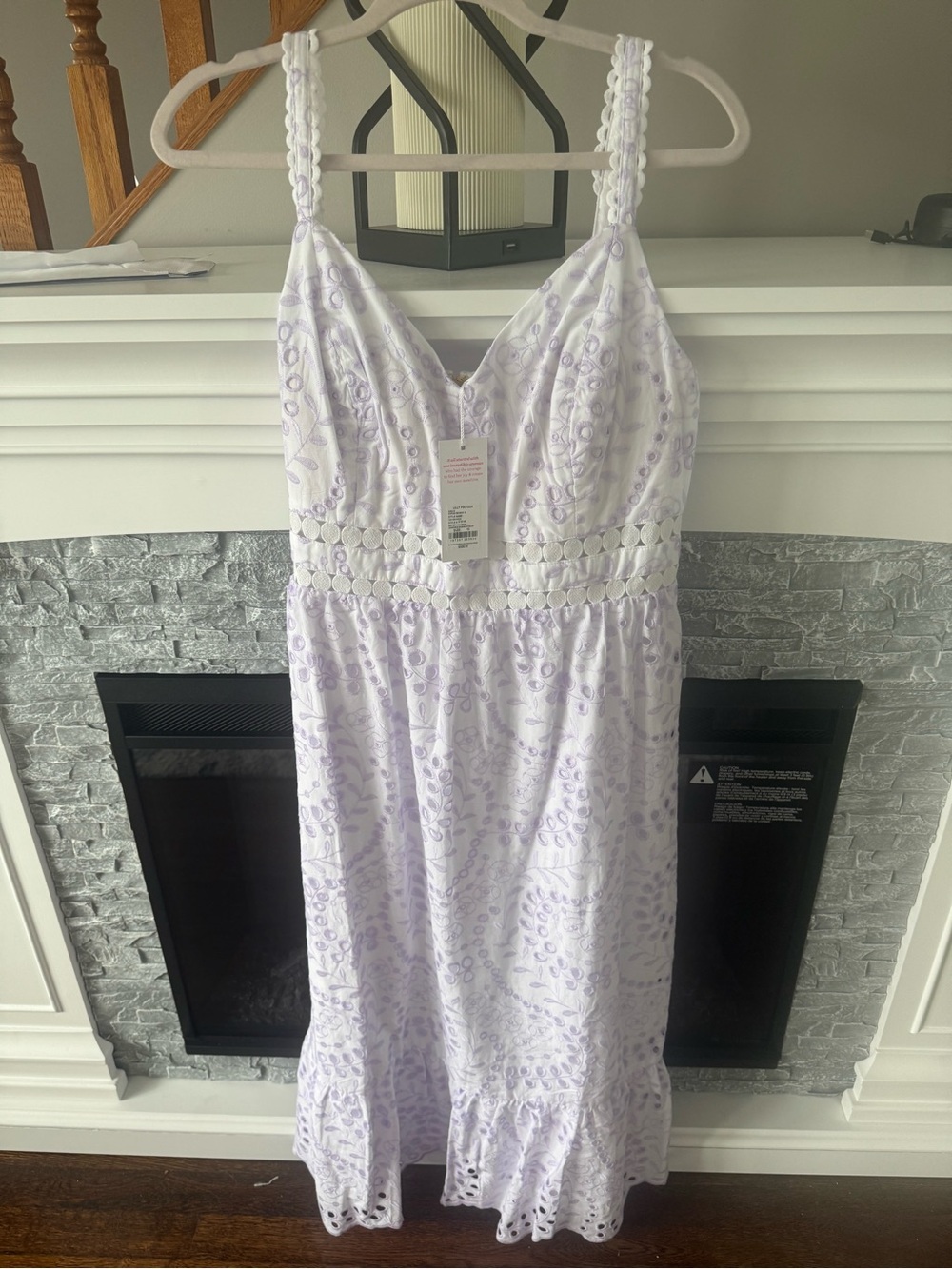 Lilly Pulitzer Tiah Midi Dress WATER HYACINTH DANCING DAISIES EYELET NWT